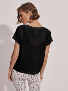 Varley Calloway Boxy Tee - Black