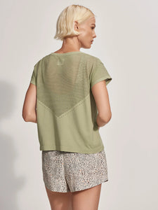 Varley Calloway Boxy Tee - Tea Green