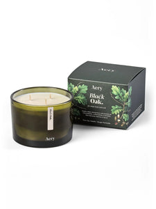 Aery Botanical Triple Wick Candle - Black Oak