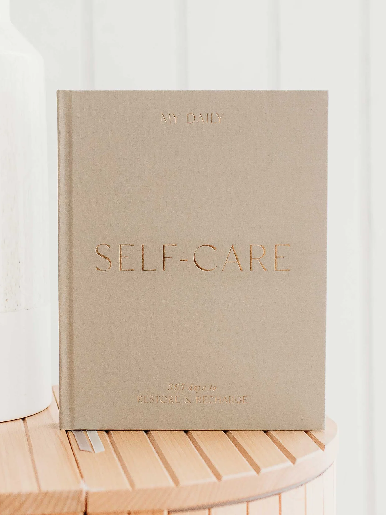 Blush & Gold My Daily Self-Care Journal - Pebble