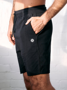 Gossypium Men's Drawstring Shorts - Black