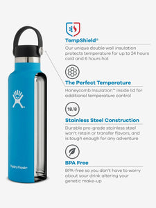 Hydro Flask 621ml (21oz) Standard Mouth with Flex Cap - Trillium