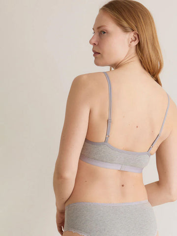 Komodo Anastasia Organic Cotton Bra - Grey