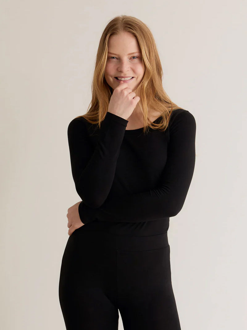 Komodo Darcey Long Sleeved Top - Black