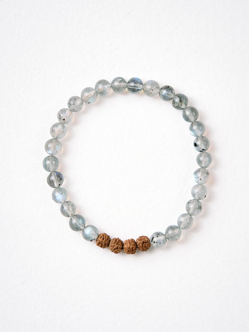 Mala Bead Bracelet - Labradorite