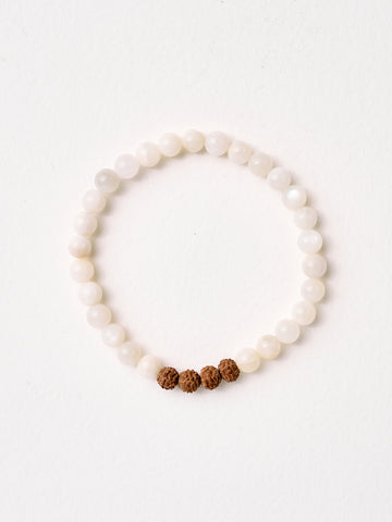 Mala Bead Bracelet - Moonstone