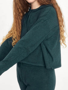 Girlfriend Collective Reset Long Sleeve Hoodie - Moss