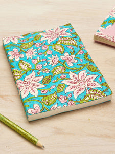 Namaste Block Print Notebook - Lily