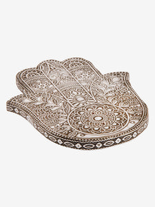 Namaste Embossed Incense Holder - Hamsa