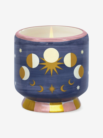 Paddywax Adopo Moon Ceramic Candle - Jasmine & Rose