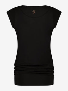 Urban Goddess Asana Yoga Tee - Onyx Black