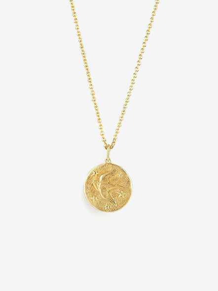 Wanderlust Life Gold Chain Pendant Necklace - Petite Swallow