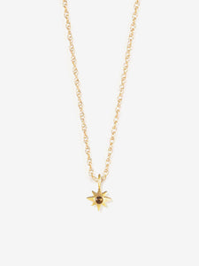 Wanderlust Life Gold Chain Pendant Necklace - White Topaz Capella