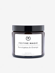 Yogamatters Festive Magic Candle - Eucalyptus & Orange