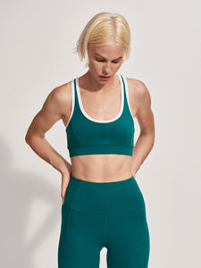 Varley Move Selma Bra - Adventurine/White