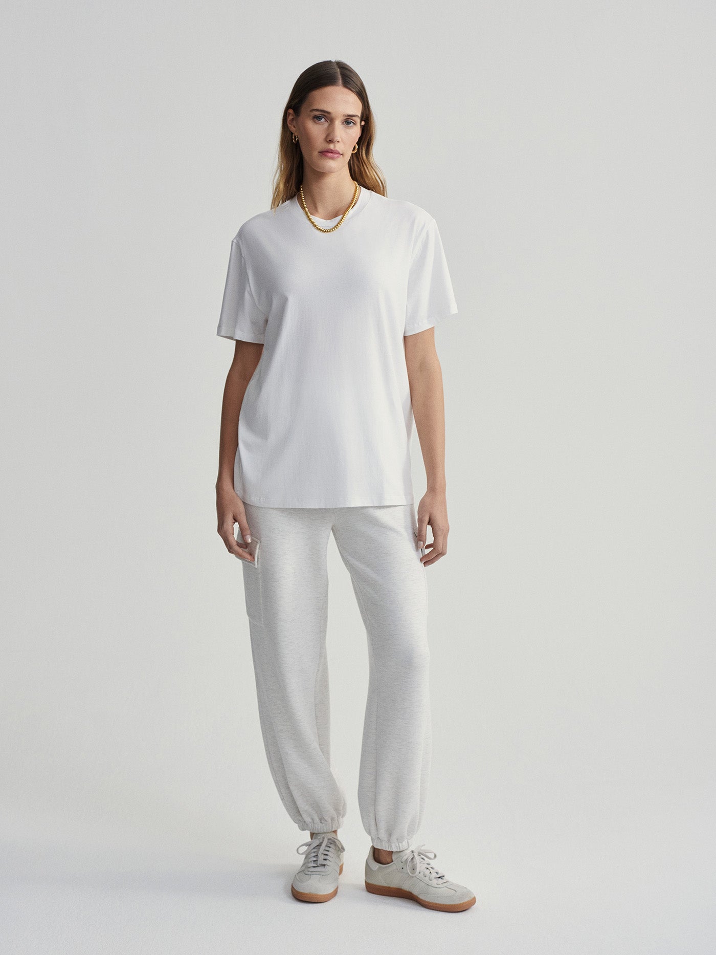 Varley Leighton Boyfriend Tee - White