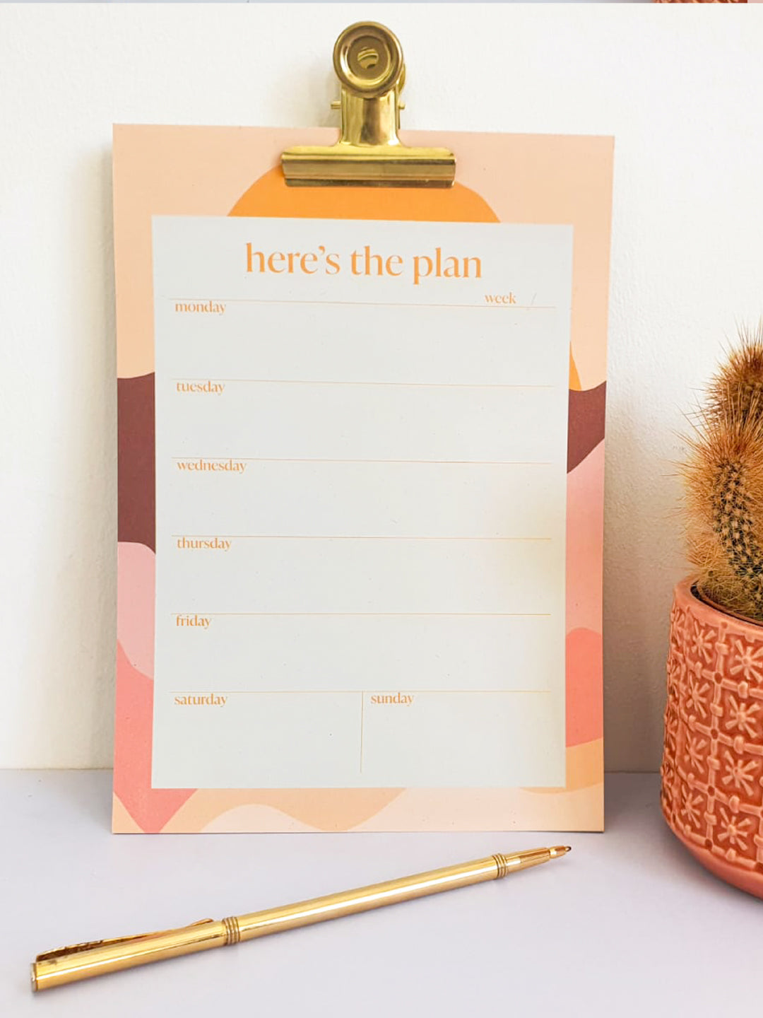 Good Tuesday A5 Weekly Planner Pad - Sunrise