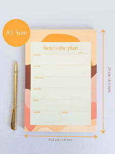 Good Tuesday A5 Weekly Planner Pad - Sunrise