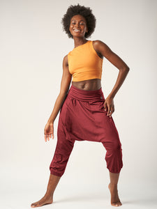 Gossypium Retreat Harem Pants - Ruby