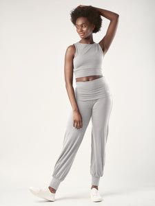 Gossypium Aspire Harem Pants - Marl Grey