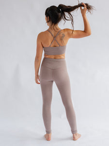 Girlfriend Collective Float High Rise Leggings - Heather Cocoon