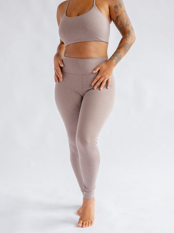 Girlfriend Collective Float High Rise Leggings - Heather Cocoon