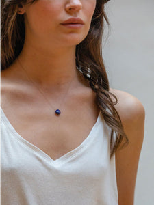 Wanderlust Life Fine Cord Necklace - Lapis Lazuli