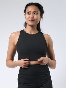 Girlfriend Collective Rib Dylan Bra - Black