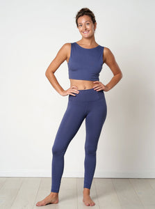 Gossypium Rhythm Yoga Leggings - Indigo