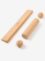 sustainable eco friendly natural cork yoga wedge massage balls recovery kit props