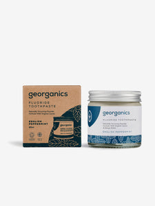 Georganics Fluoride Toothpaste 60ml - English Peppermint