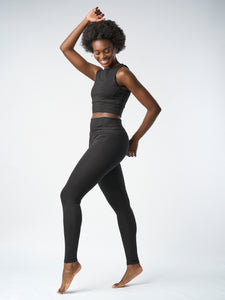 Gossypium Rhythm Yoga Leggings - Black