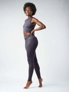 Gossypium Rhythm Yoga Leggings - Ash Grey