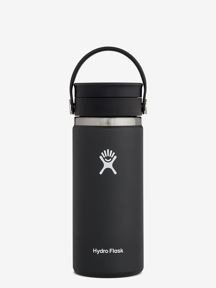 Hydro Flask 473ml (16oz) Wide Mouth w/Flex Sip Lid - Black