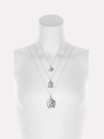 Goddess Charms Warrior Goddess Pendant Necklace - Silver