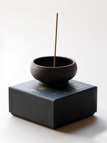 Ume Collection Wabi Sabi Mud Clay Incense Bowl