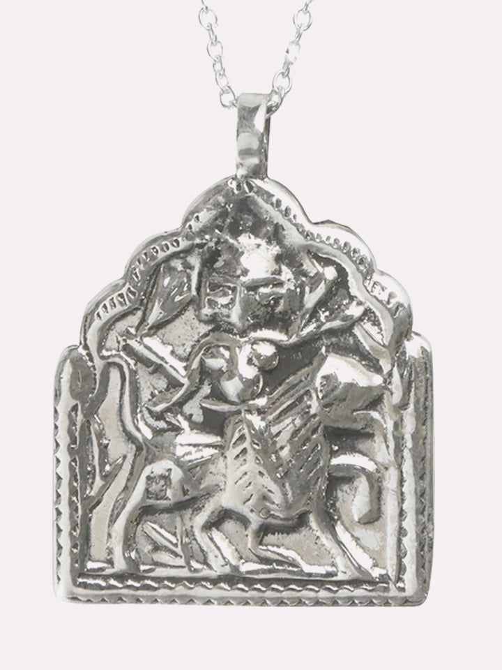 Goddess Charms Warrior Goddess Pendant Necklace - Silver