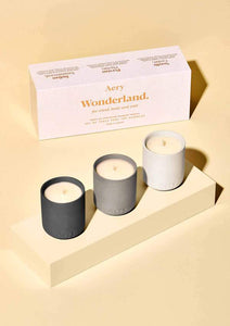 Aery Fernweh Collection Wonderland Votive Candle Gift Set of 3