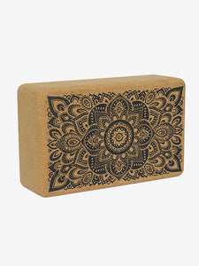 Yoga Design Lab Cork Brick - Mandala Black