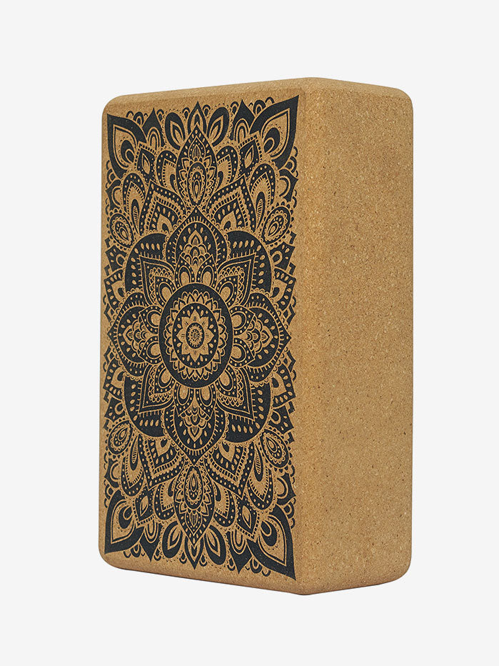 Yoga Design Lab Cork Brick - Mandala Black